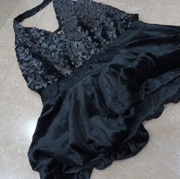 Sequine and velvet mini dress ..fix price free shipping - Picture 8 of 8